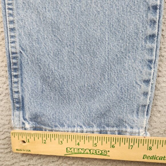 Wrangler Men's Classic 5-Pocket Regular Fit Faded Cotton Jeans Size 33x30 Cowboy - Picture 5 of 13